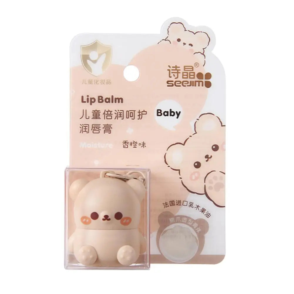 Children’s Fruity Lip Balm – Cute Little Bear Lip Balm for Baby, Moisturizing &amp; Anti-Dry