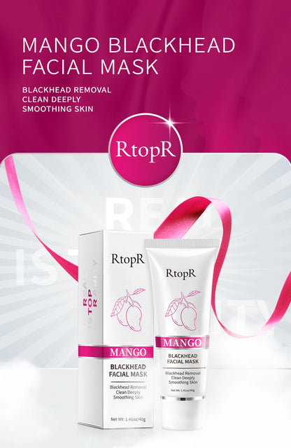 Mango Blackhead Remover &amp; Pore Strip | Facial Cleansing &amp; Pore Shrinking | Firming &amp; Acne Treatment | Whitening Nose Pack