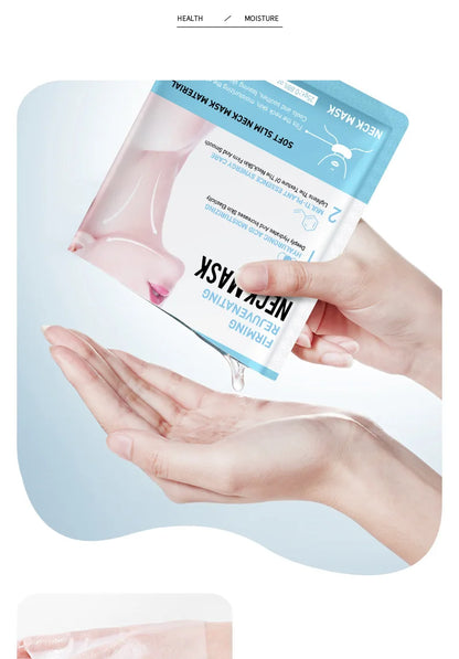 20 Adet Hyaluronik Asit Boyun Maskesi – Kolajen Sıkılaştırıcı ve Besleyici, Aydınlatıcı ve Nemlendirici