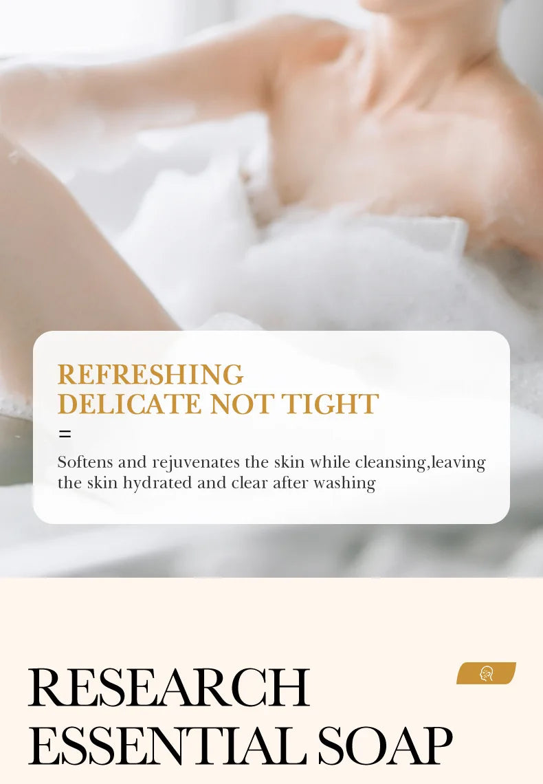 White Rice Raw Pulp Facial Soap – Moisturizing &amp; Oil Control Handmade Face and Body Soap