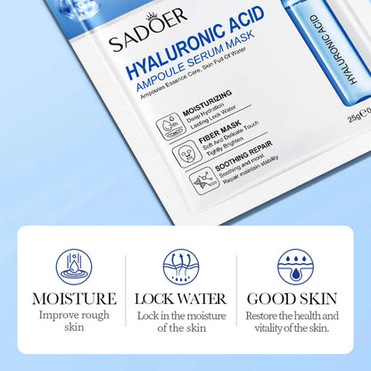 24 Ayar Altın ve Hyaluronik Asit Yüz Maskeleri – Sıkılaştırıcı, Nemlendirici ve Aydınlatıcı Bakım