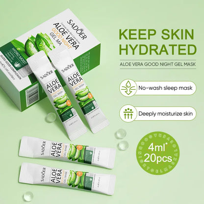 Aloe Vera Soothing Facial Mask – 20pcs&quot;

Repairing, Hydrating, Pore Minimizing