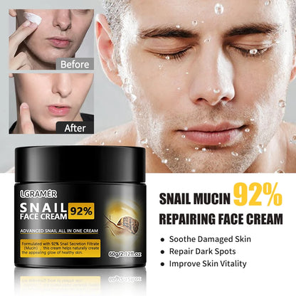 Anti-Wrinkle Snail Face Cream | Collagen Moisturizing | Nourishes, Repairs Damaged Skin | Lifts, Firms, Smooths | Brightening, Whitening Skincare