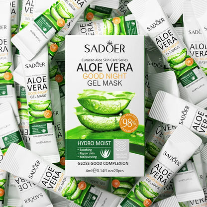 Aloe Vera Soothing Facial Mask – 20pcs&quot;

Repairing, Hydrating, Pore Minimizing