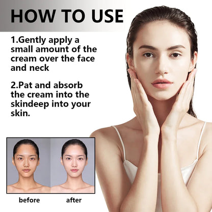 Anti-Wrinkle Snail Face Cream | Collagen Moisturizing | Nourishes, Repairs Damaged Skin | Lifts, Firms, Smooths | Brightening, Whitening Skincare