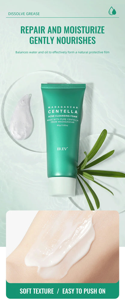 Centella Deep Cleaning Foam Facial Cleanser – Moisturizing &amp; Nourishing