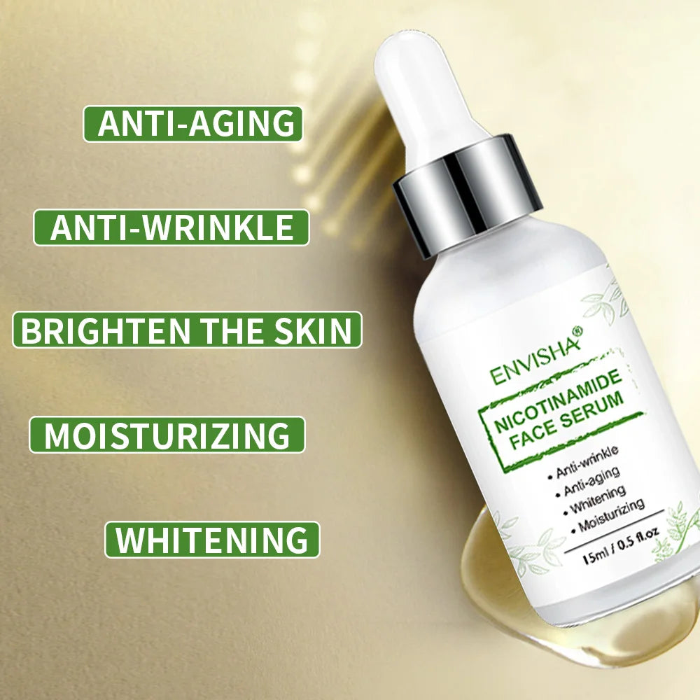 Nikotinamid Serum | Kolajen ve Hyaluronik Asit | Yaşlanma Karşıtı | Beyazlatma | Gözenek Küçültücü | Yağ Kontrolü | Derin Nemlendirme