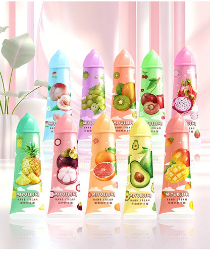 Fruit Hand Cream Set – Moisturizing &amp; Nourishing (10pcs x 30g)