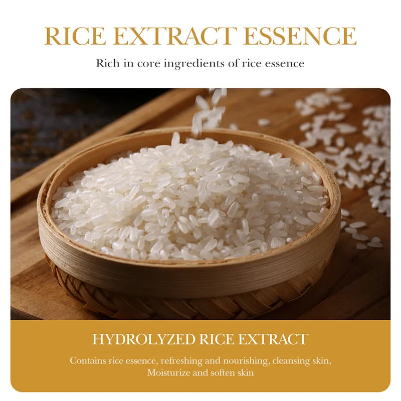 White Rice Raw Pulp Facial Soap – Moisturizing &amp; Oil Control Handmade Face and Body Soap