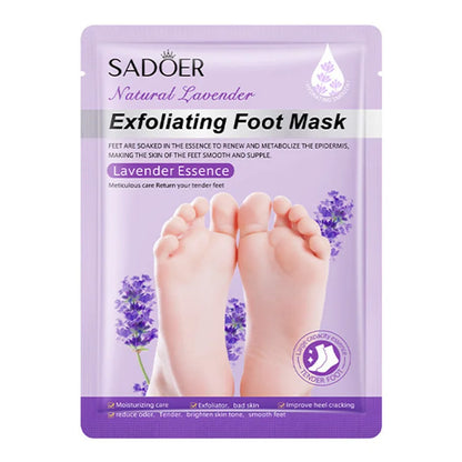3 Çift Lavanta Ayak Peelingi Ayak Maskesi – Pedikür SPA, Nemlendirici ve Ölü Deri Temizleyici