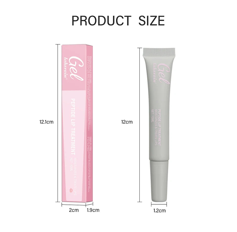 Moisturizing Peptide Lip Treatment | Lip Mask Gel | Removes Dead Skin | Lipstick Base | Lip Cream | Lip Care Mask | 10ml | 1 Piece