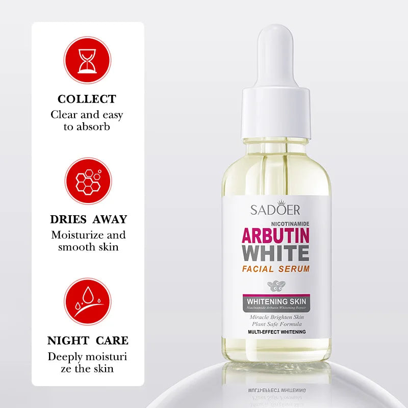 Arbutin Brightening Serum – Facial Moisturizing &amp; Firming Essence (3pcs)