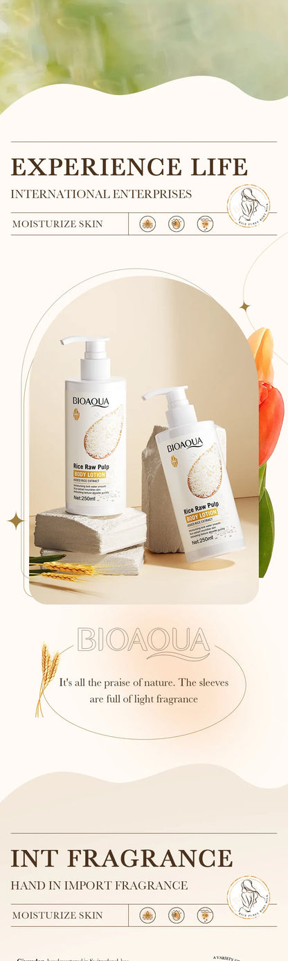Beyaz Pirinç Vücut Losyonu – Peeling ve Aydınlatıcı Cilt Bakımı