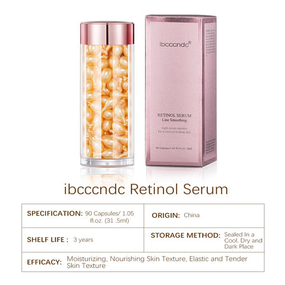 90-Piece Retinol Serum Ceramide Capsules | Night Serum | Moisturizing, Anti-Aging, Spot Removing | Face Serum | Skin Care