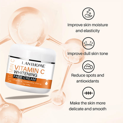 50g C Vitamini Aydınlatıcı Serum Lekeleri Azaltır ve Antioksidanlar Nemlendirici Sıkılaştırıcı Pürüzsüz Cilt Bakımı
