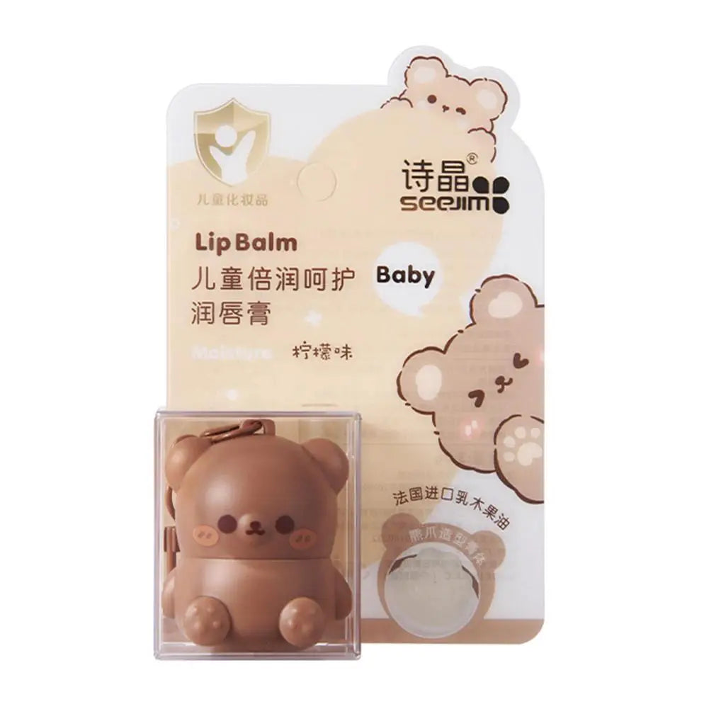 Children’s Fruity Lip Balm – Cute Little Bear Lip Balm for Baby, Moisturizing &amp; Anti-Dry
