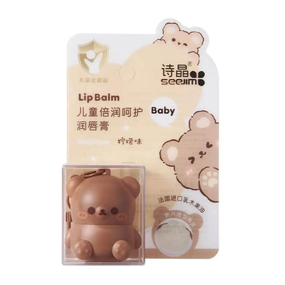 Children’s Fruity Lip Balm – Cute Little Bear Lip Balm for Baby, Moisturizing &amp; Anti-Dry