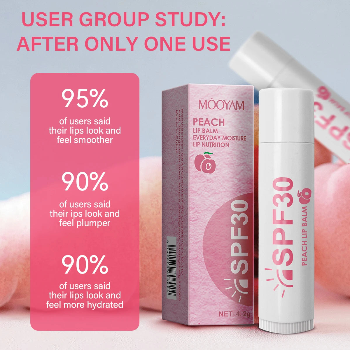 Juicy Peach Lip Balm Set

4/8/12pcs | Lasting Nourishment &amp; Moisture | Daily Care for Men &amp; Women