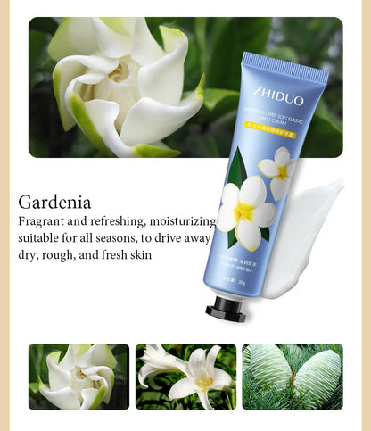 Fruit &amp; Flower Fragrance Hand Cream – Moisturizing &amp; Nourishing for Rough Hands (10pcs)