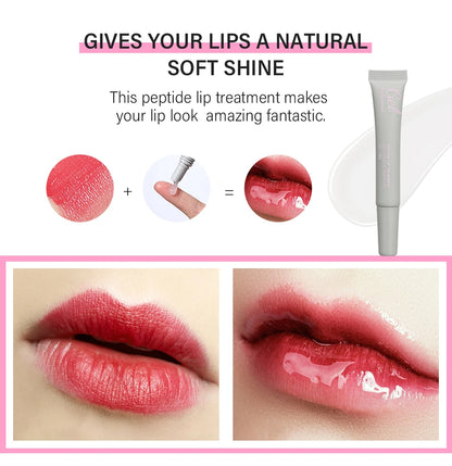 Moisturizing Peptide Lip Treatment | Lip Mask Gel | Removes Dead Skin | Lipstick Base | Lip Cream | Lip Care Mask | 10ml | 1 Piece
