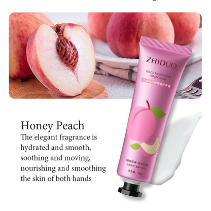 Fruit &amp; Flower Fragrance Hand Cream – Moisturizing &amp; Nourishing for Rough Hands (10pcs)