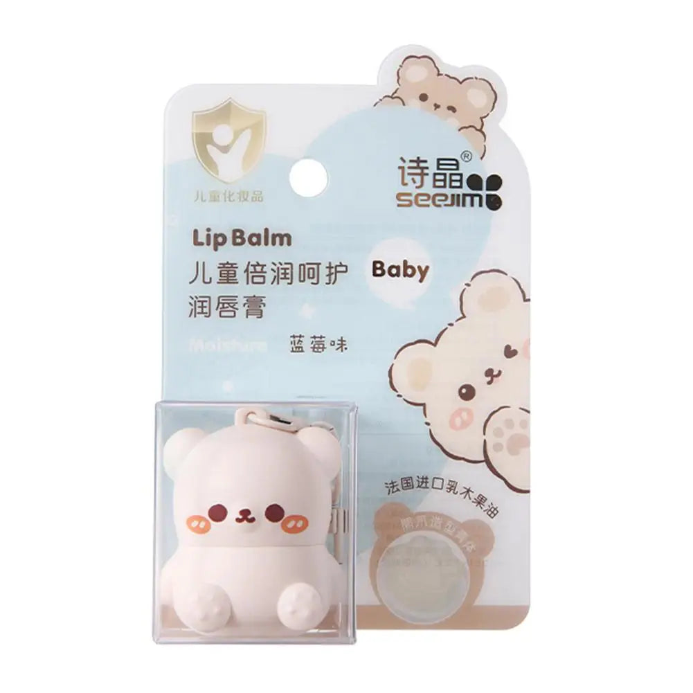Children’s Fruity Lip Balm – Cute Little Bear Lip Balm for Baby, Moisturizing &amp; Anti-Dry