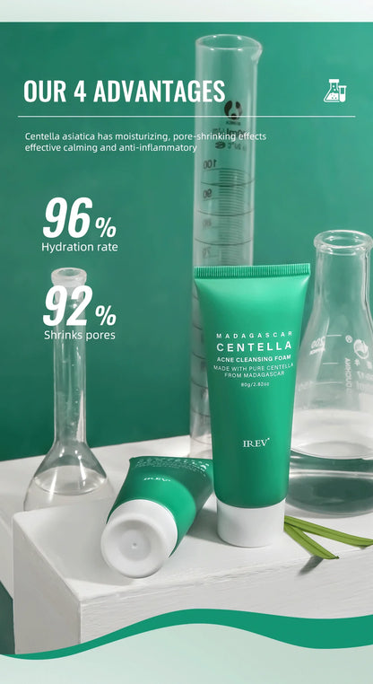 Centella Deep Cleaning Foam Facial Cleanser – Moisturizing &amp; Nourishing