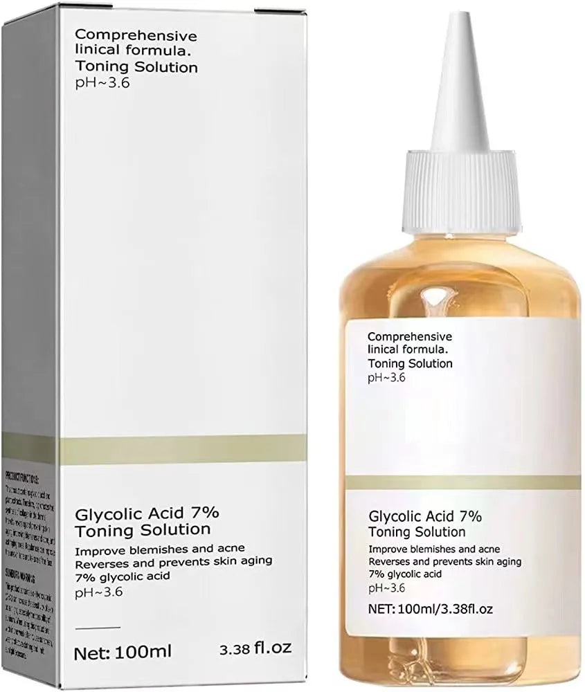 100ml Glikolik Asit %7 Tonik Solüsyonu | Akneyi Giderir | Cildi Nemlendirir | Gençleştirici Losyon